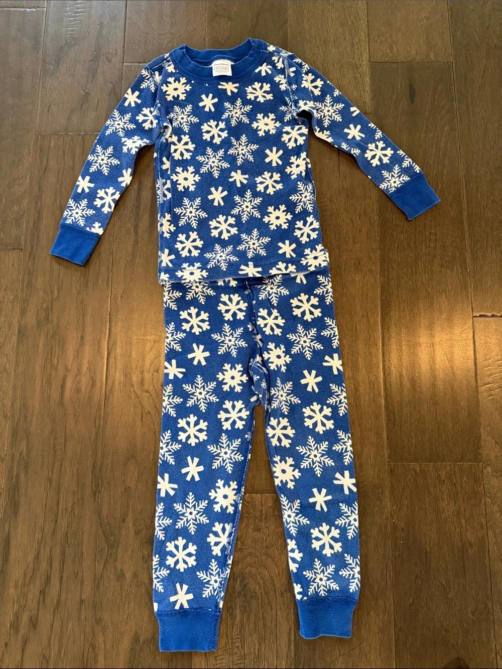 Kids Blue Snowflake Pajama Set